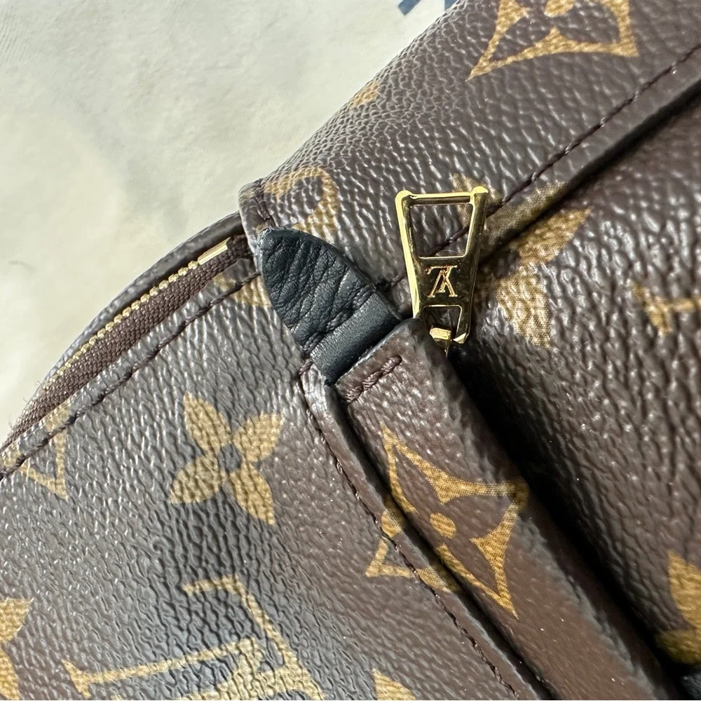 Louis Vuitton Brown Monogram Palm Springs Mini backpack - Picture 6 of 12